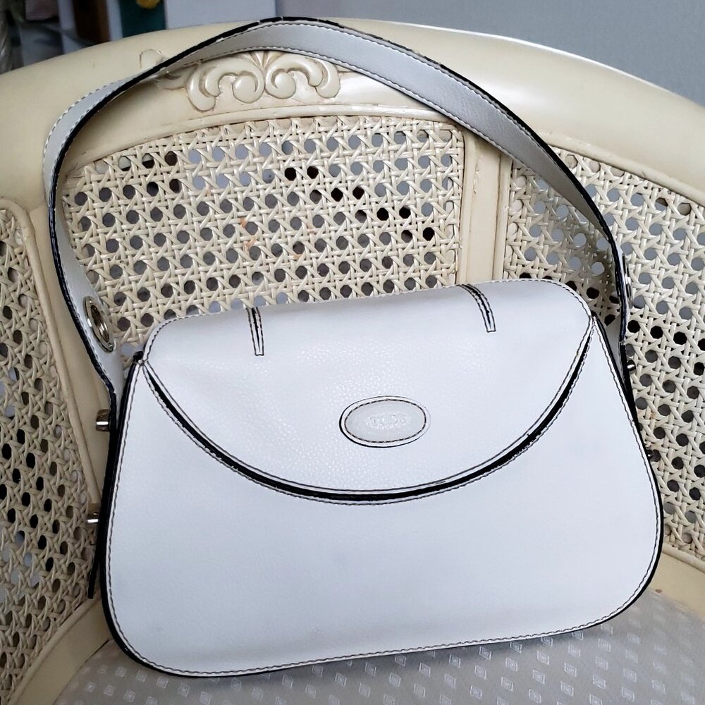 Designer inspired Y2K it girl shoulder bag white leather